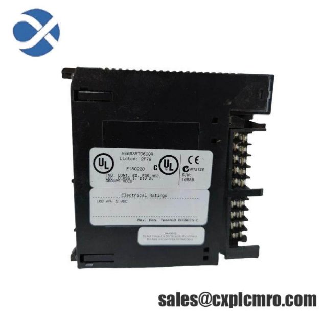 GE HE693RTD600R - High Precision RTD Input Module, Designed for Industrial Automation